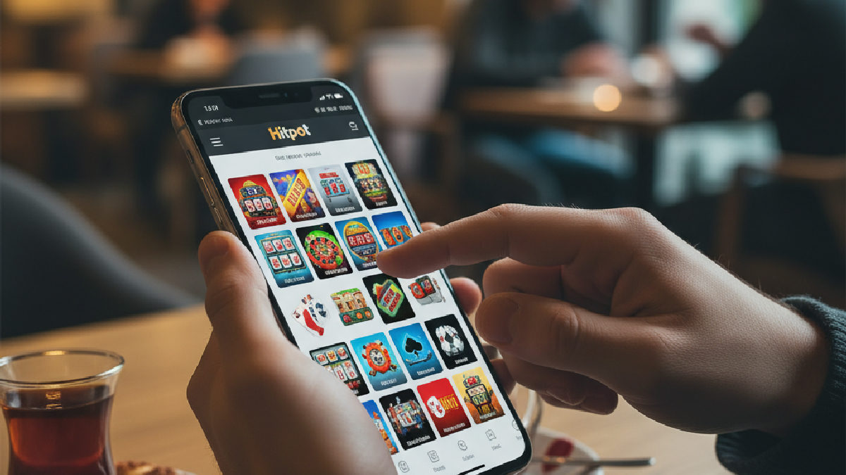 Hitpot mobil arayüzü, en sevilen casino oyunlarını tek ekranda buluşturuyor.