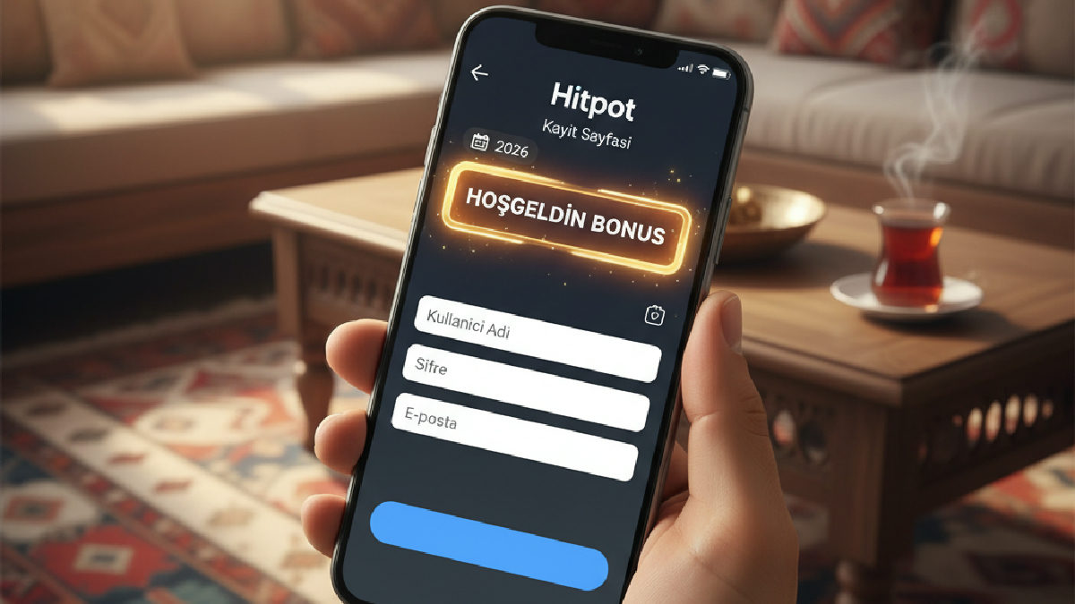 Hitpot yeni üye bonusu almak için kayıt işlemleri çok kolay.