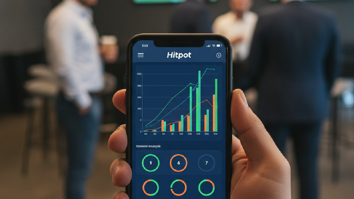 Hitpot bahis stratejileri için mobil cihazda detaylı istatistik analizi yapılıyor.