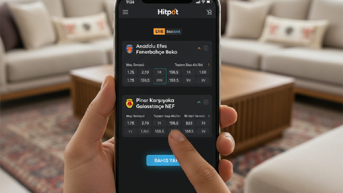 Hitpot mobil uygulamasında güncel basketbol bahis oranları ve maç analizleri 2026.